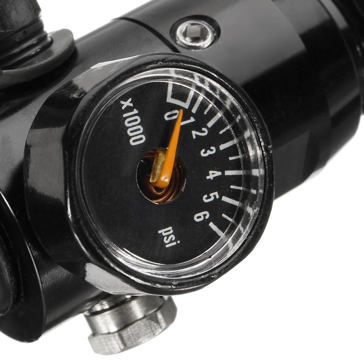 5/8"-18UNF Thread Paint Valve Ball Regulator Input 4500psi HPA Air Tank Output 1800psi Ball Valve