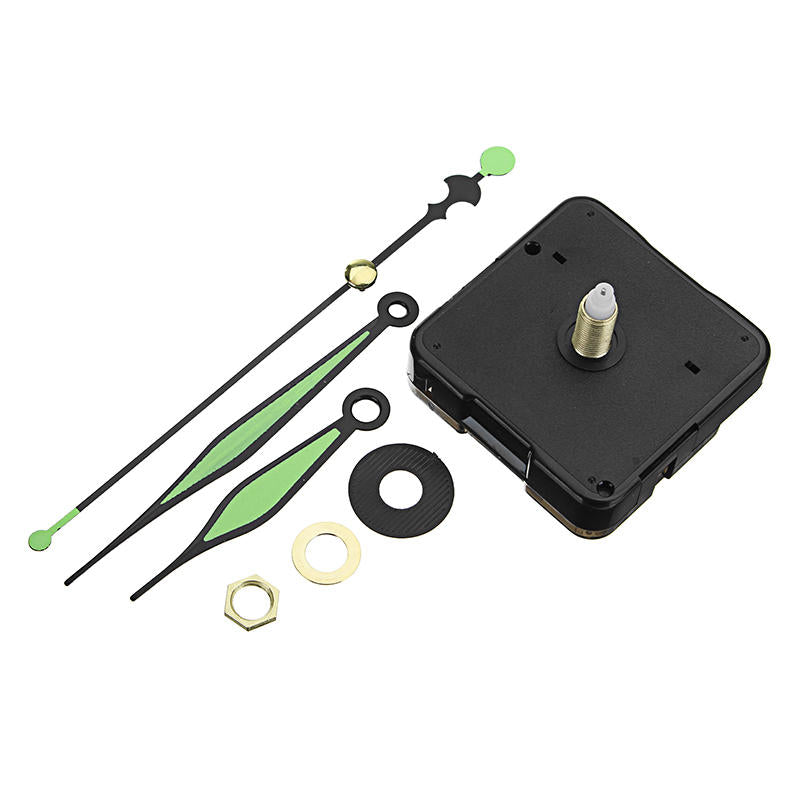 20mm Shaft Length Green and Black Luminous Hands DIY Quartz Clock Wall Movement