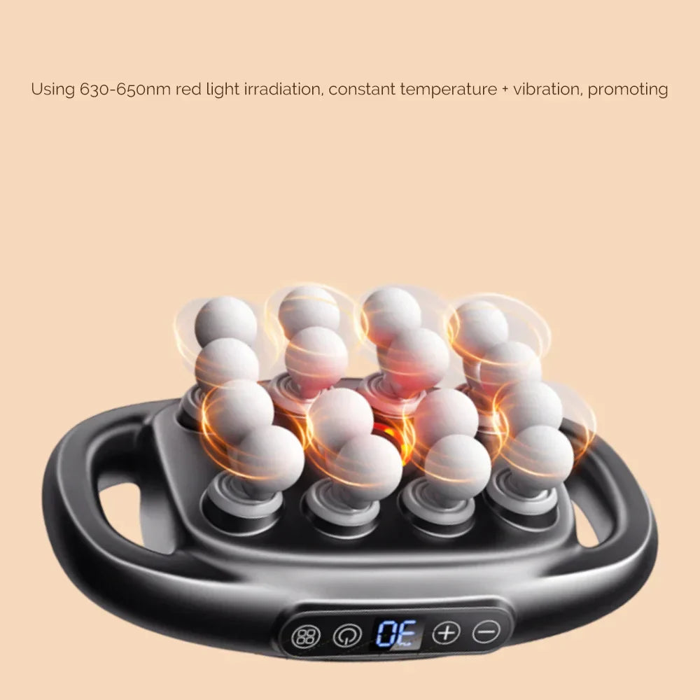 16-Head Fascia Massage Gun, High-Frequency Vibration for Back, Waist, Neck, and Shoulder Muscles
