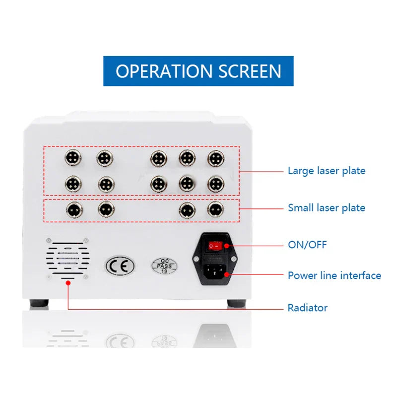 160mw Lipo Laser LLLT Lipolysis Machine, 635nm-650nm, 14 Pads for Slimming and Fat Loss