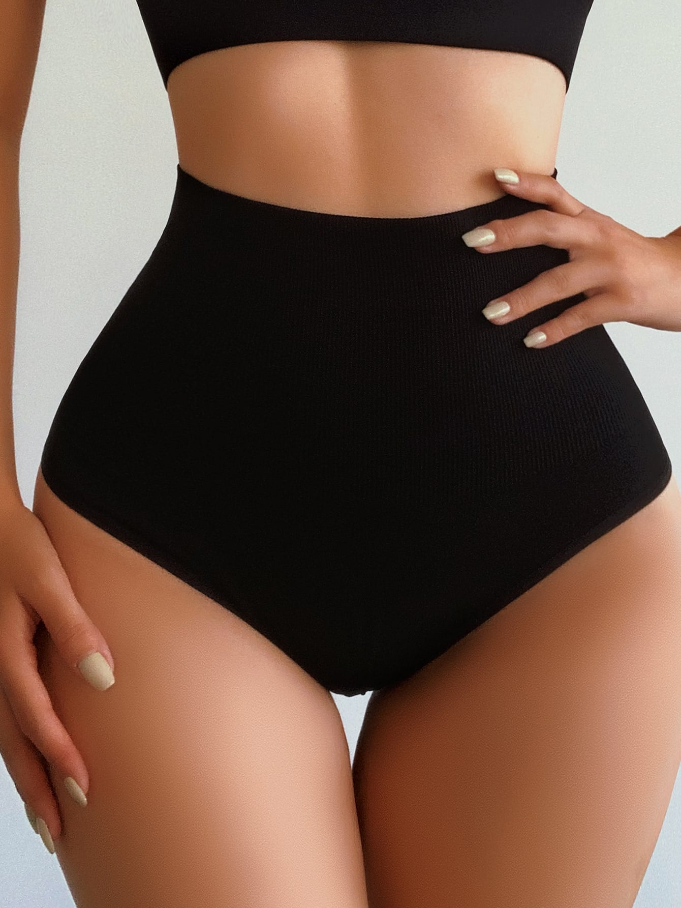 High Waisted Solid Shapewear Panty for Tummy Control