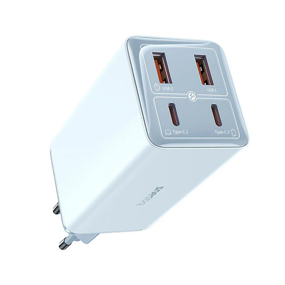 GaN6 Pro 100W 4-Port USB PD Charger, Fast Charging Wall Adapter with 100W Type-C Cable