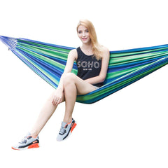 1-2 Person Double Hammock Chair Swing Bed Garden Outdoor Camping