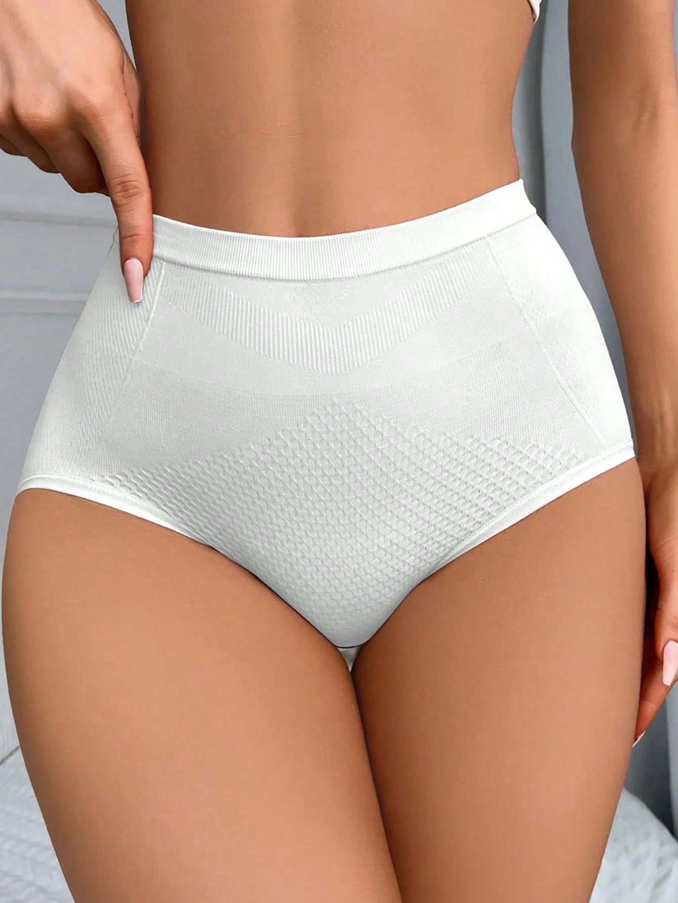 High-Compression Solid Shapewear Panty for Slimming & Tummy Control