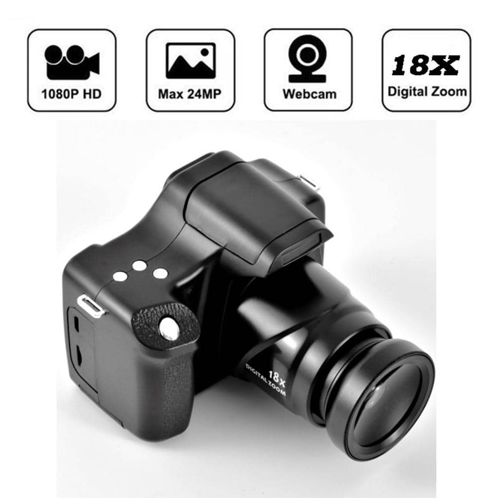 18x HD Digital Mirrorless Camera 1080p with 3.0 Inch LCD Screen and TF Card Slot