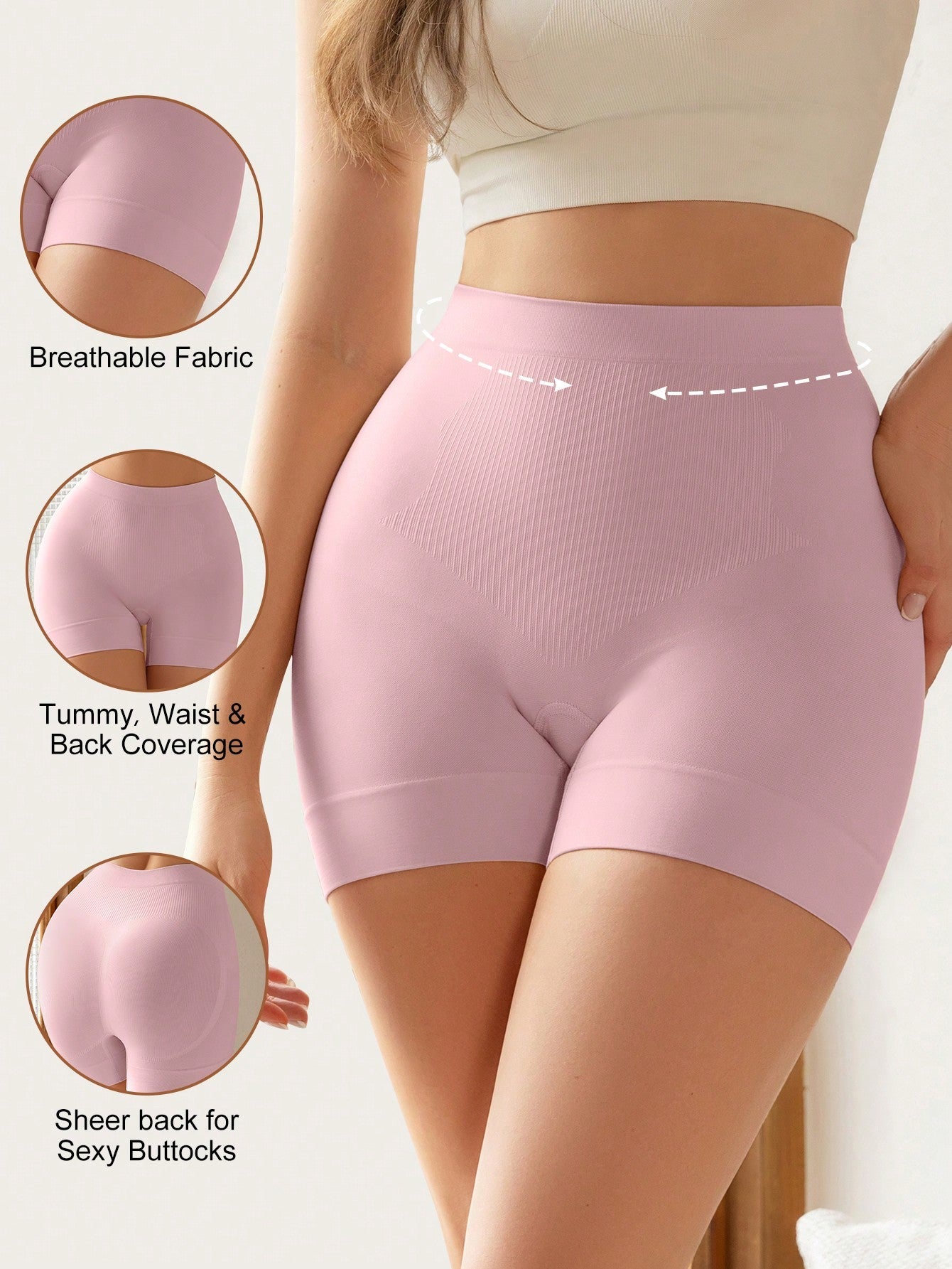 High Waist Tummy Control Shapewear Shorts for Women