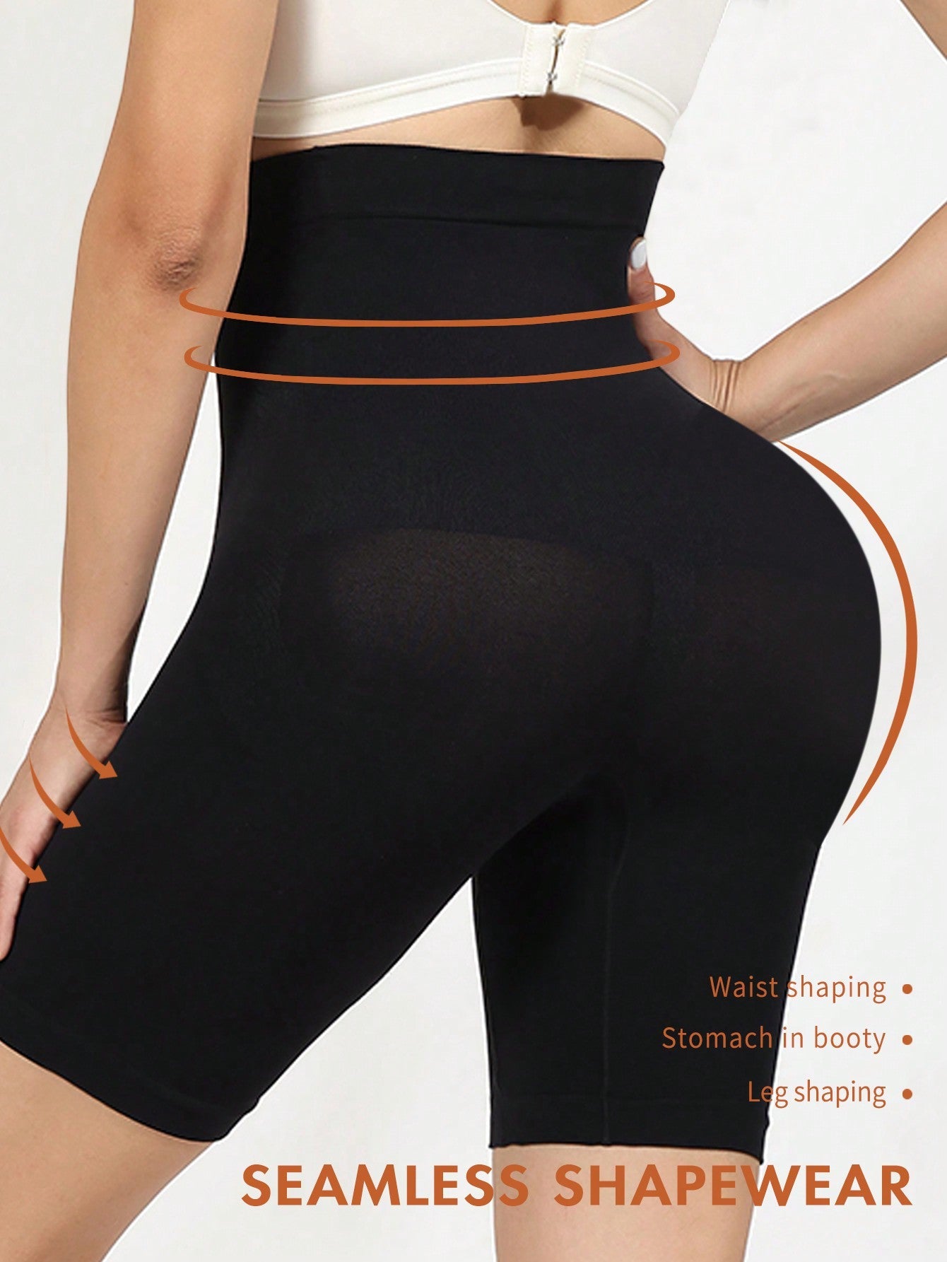 High Waisted Shapewear Shorts for Tummy Control and Slimming