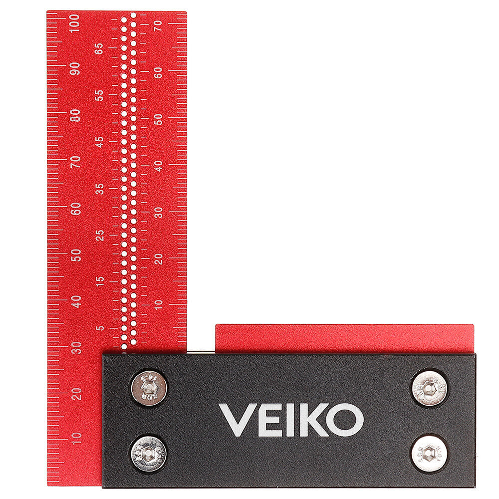 100mm/4Inch Aluminum Alloy Woodworking Ruler Precision Square Guaranteed T Speed Measurements Ruler for Measuring