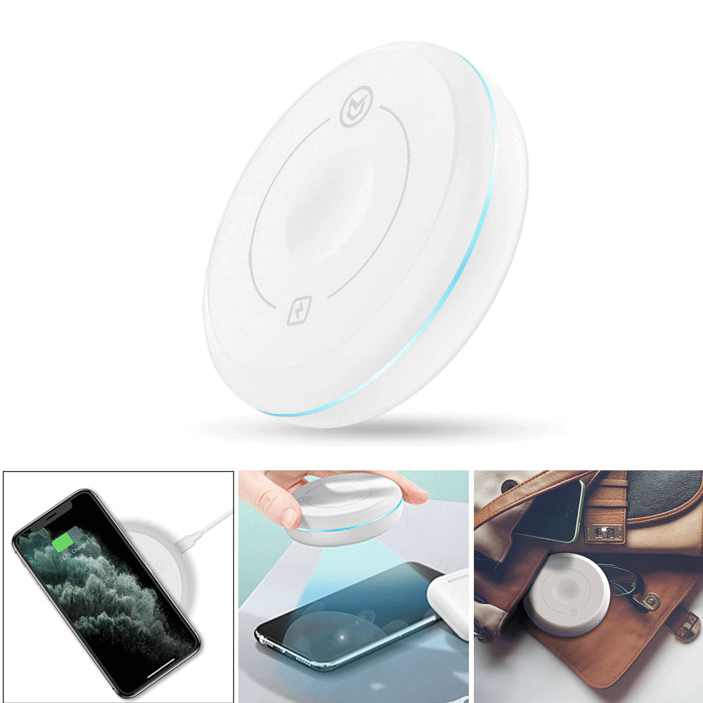 5W 600mAh Multi-functional Wireless Charger UV Sterilizer UVC LED Blacklight Disinfection Phone Wireless Charging for Camping Travel