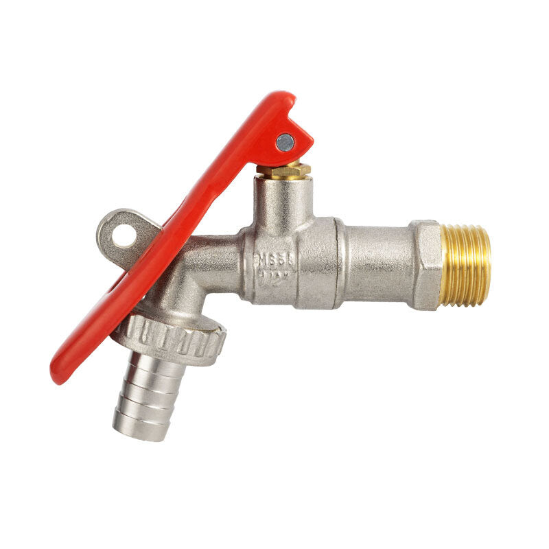 1/2" Outdoor Faucet Garden Bock Tap Brass Water for Home Connectors Tank Adapter With Lock