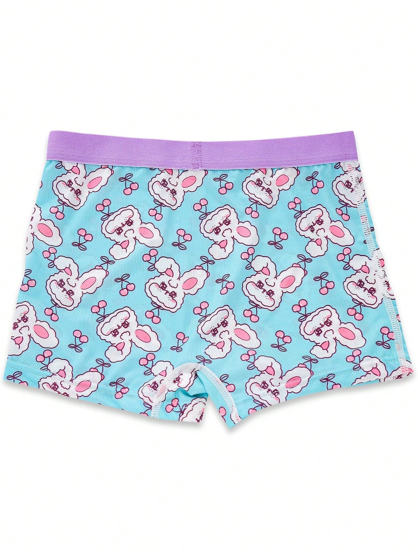 5pcs Printed Boxer Shorts for Tween Girls - Random Print, Short Length, Stretch Fabric