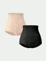 2pcs Women's High Waist Shapewear Panties - Casual & Comfortable