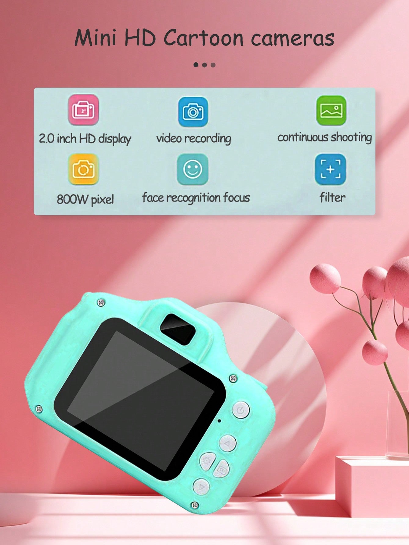 Compact Portable Cute Mini Camera for Easy Carrying