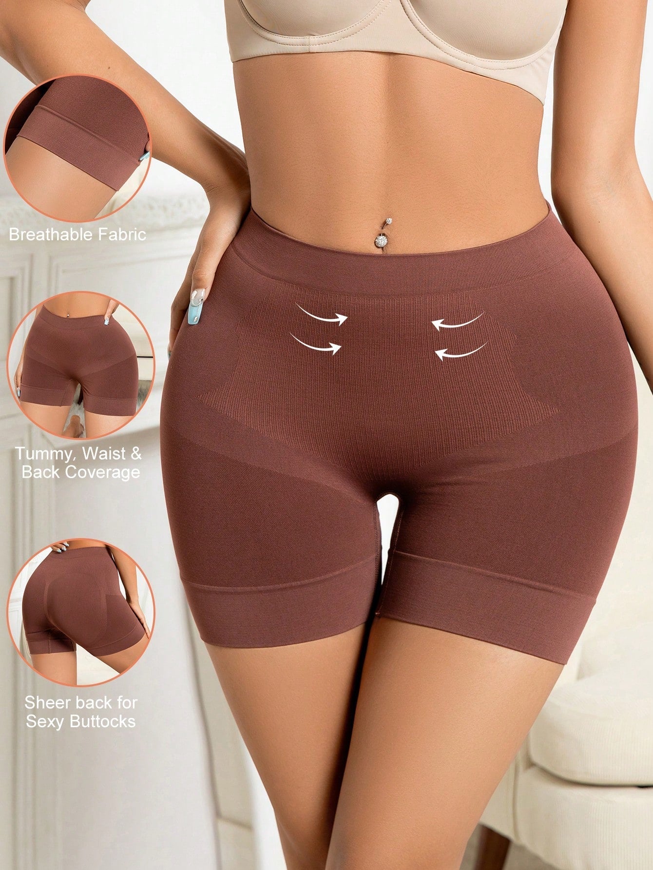 High Waist Tummy Control Shapewear Shorts for Women