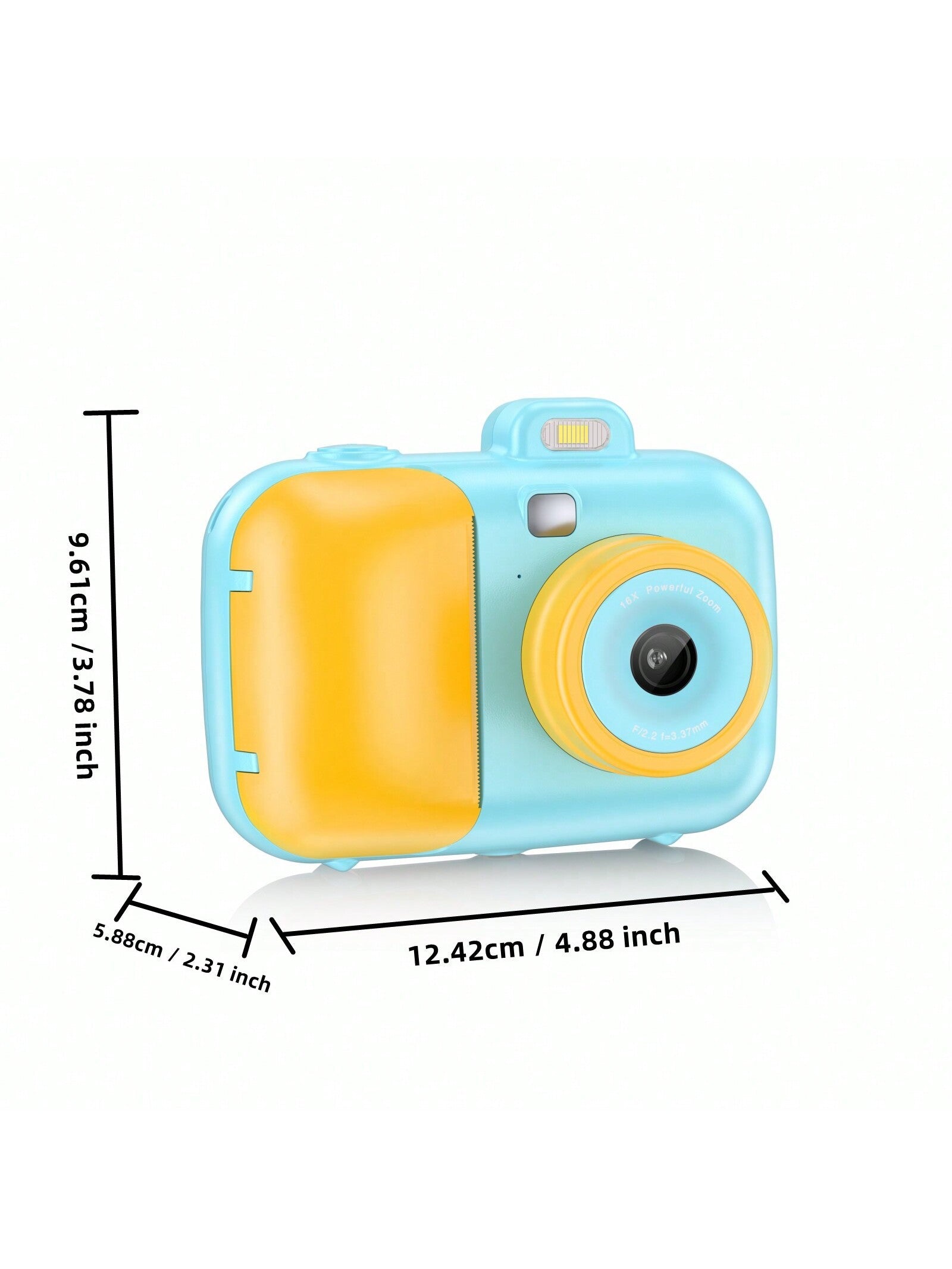 Instant Selfie Digital Camera with 4 Rolls Print Paper & 32G Card, 1080P Video & Print