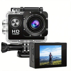 HD 1080P Sport Action Camera - 2" LCD, 5MP, 900mAh Battery, Waterproof, 140° Wide Angle