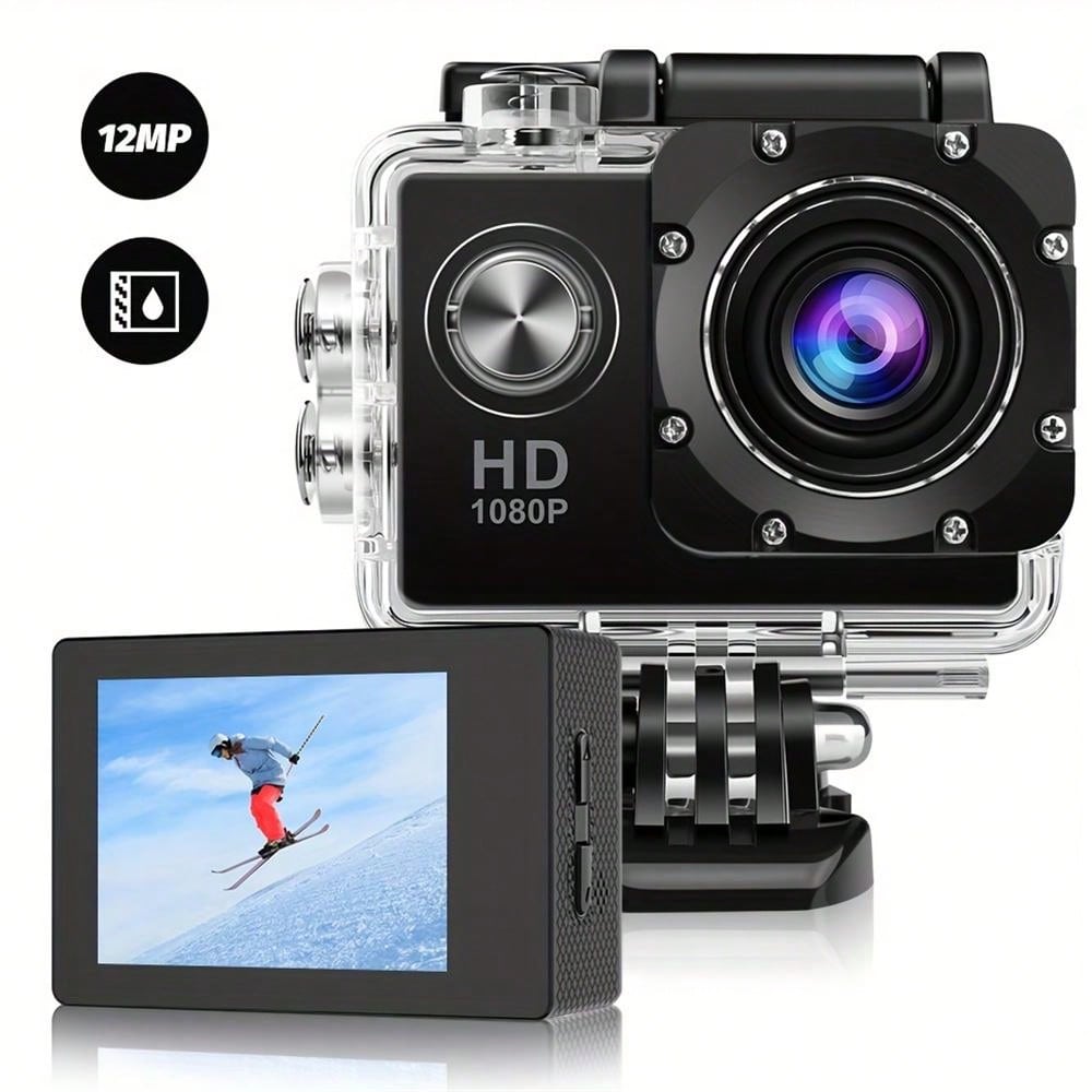 HD 1080P Sport Action Camera - 2" LCD, 5MP, 900mAh Battery, Waterproof, 140° Wide Angle