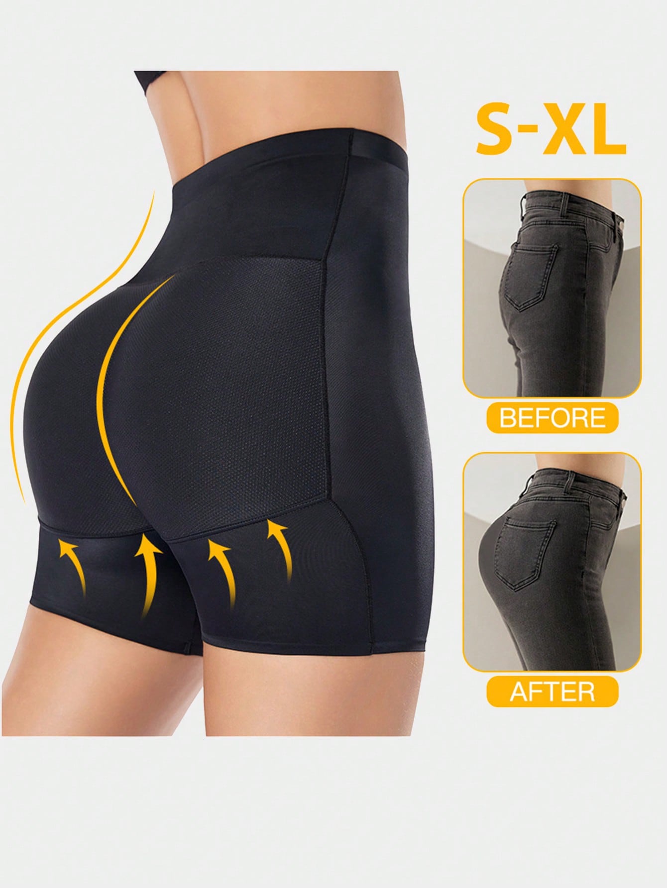 Women's Seamless Tummy Control Shorts with Butt Lifting & High Waist Padding