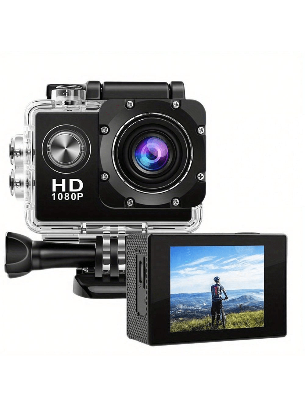 HD 1080P Sport Action Camera - 2" LCD, 5MP, 900mAh Battery, Waterproof, 140° Wide Angle