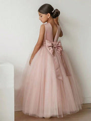 Tween Girl Butterfly Patchwork Tulle Dress - Perfect for Parties & Weddings