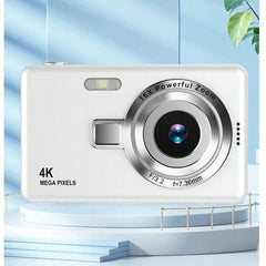 48MP 4K Face Detection Digital Camera with 16X Zoom and Rechargeable Battery