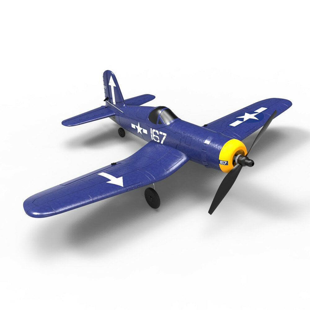 Three batteries Mini F4U EPP 400mm Wingspan 2.4G 6-Axis Gyro One Key Return Aerobatic Indoor RC Airplane Trainer Fixed Wing RTF for Beginner