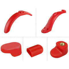 Fender Sets For M365/Pro Electric Scooter Front Rear Scooters Fender Fastener Foot Support Silicone Cap