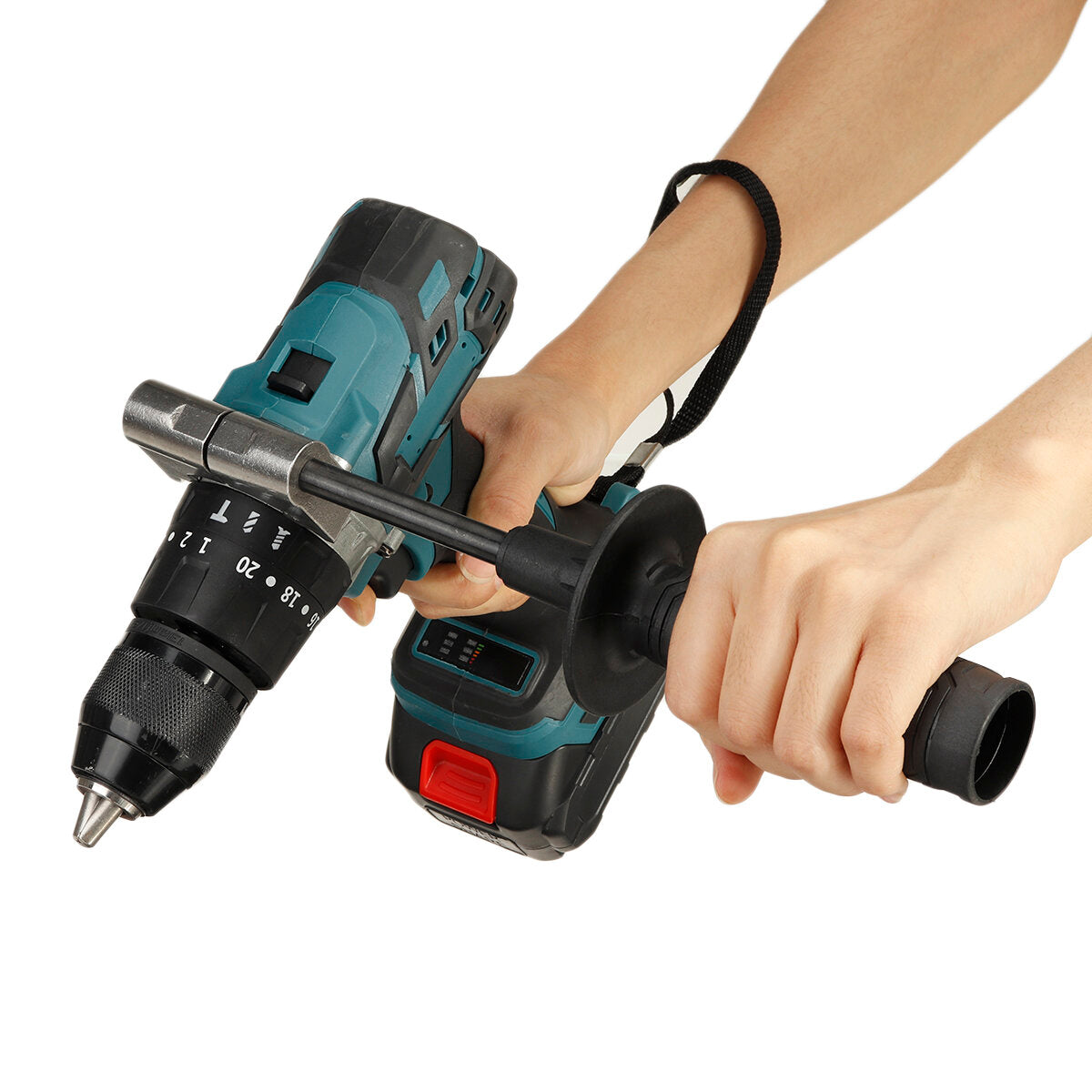 Cordless Electric Impact Drill 3 in 1 Rechargeable Drill Screwdriver 13mm Chuck