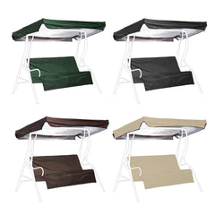 2PCS Garden Swing Seat Cover Canopy Top Covers Set Patio Chair Replacement Set