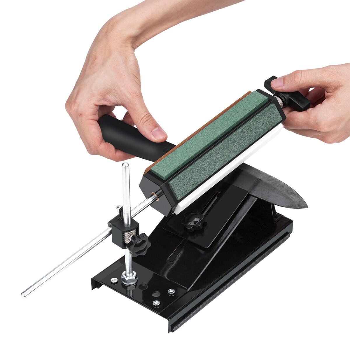 Angle Sharpener Sharpening Whetstone Set with 6pcs Grinding Stones Cutter Sharpener
