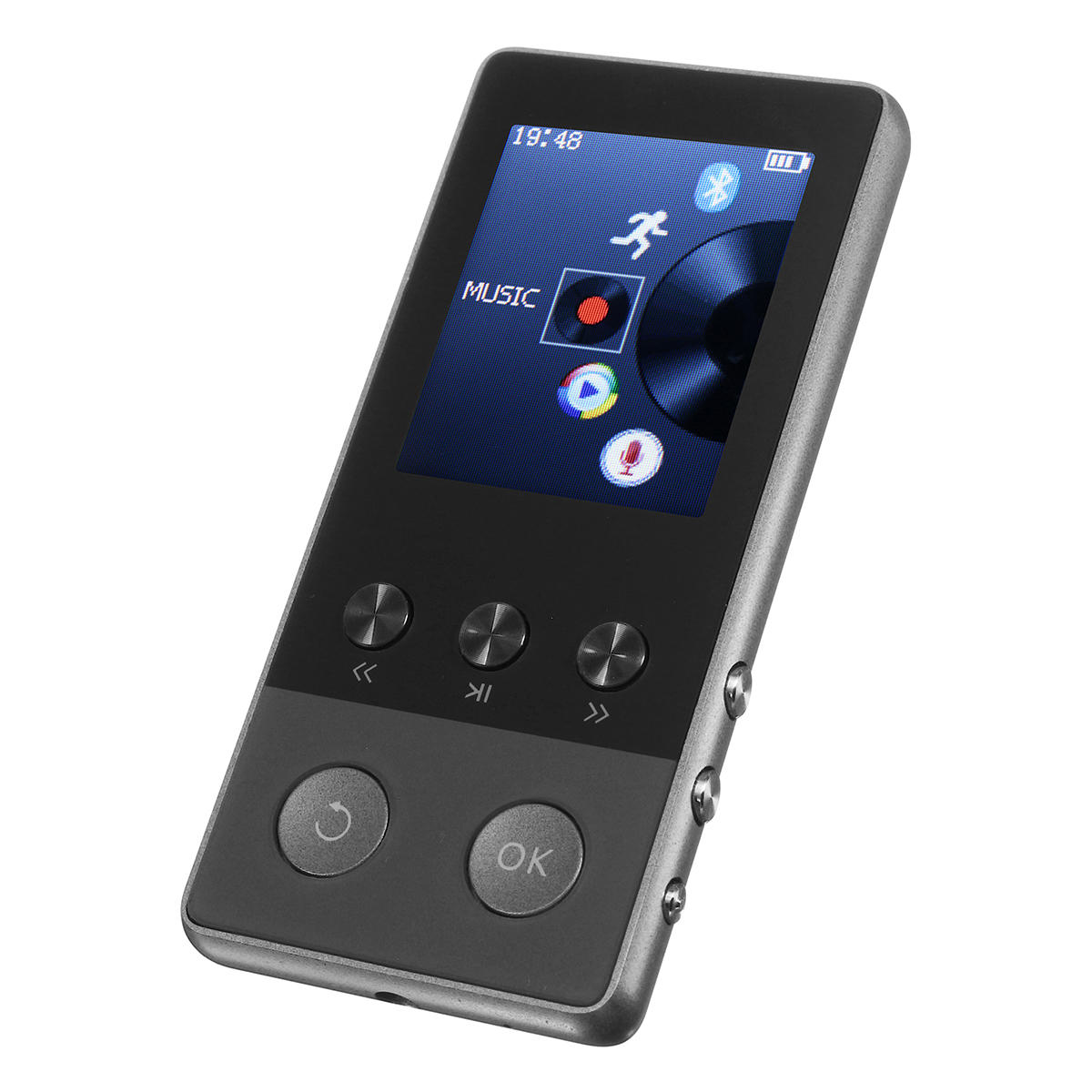 1.8 Inch 8GB 250 Hours Portable MP3 Lossless Music Player FM/TF Pedometer Function