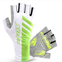 Cycling Half Finger Gloves Anti-slip Shock Absorbing Breathable Elasticity Bike Gloves for Women Men