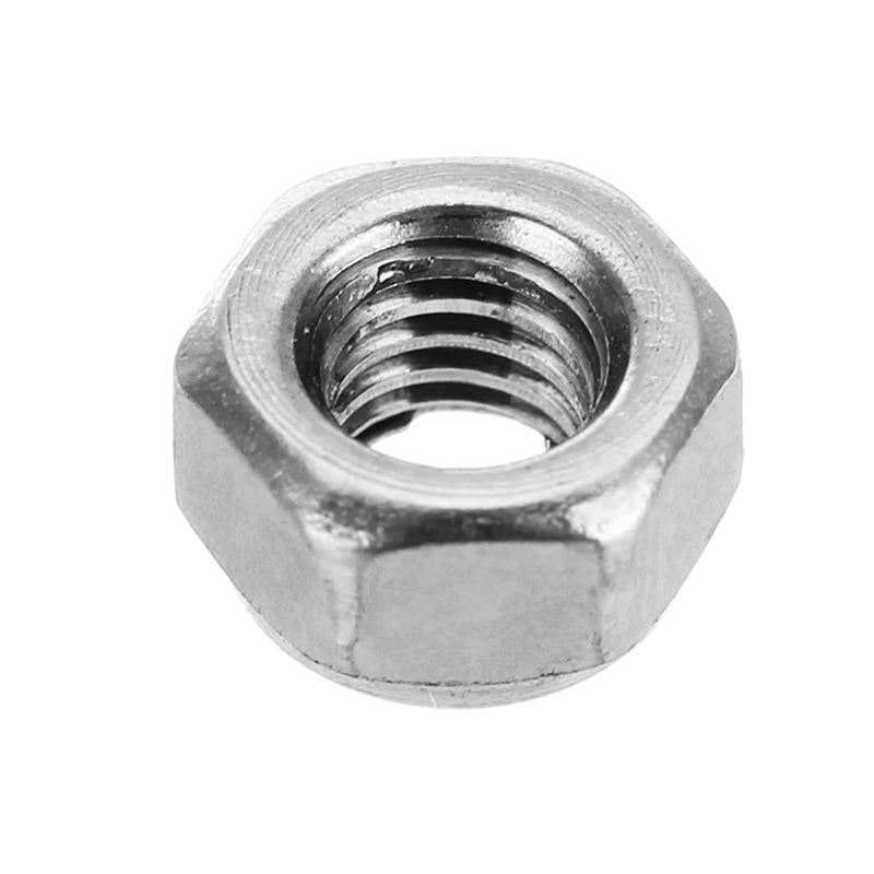 10Pcs M4 304 Stainless Steel Hex Nuts Anti Loose All Steel Insert Lock Nuts