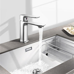Basin Faucet Bathroom Wash Sink Hot And Cold Copper Tap