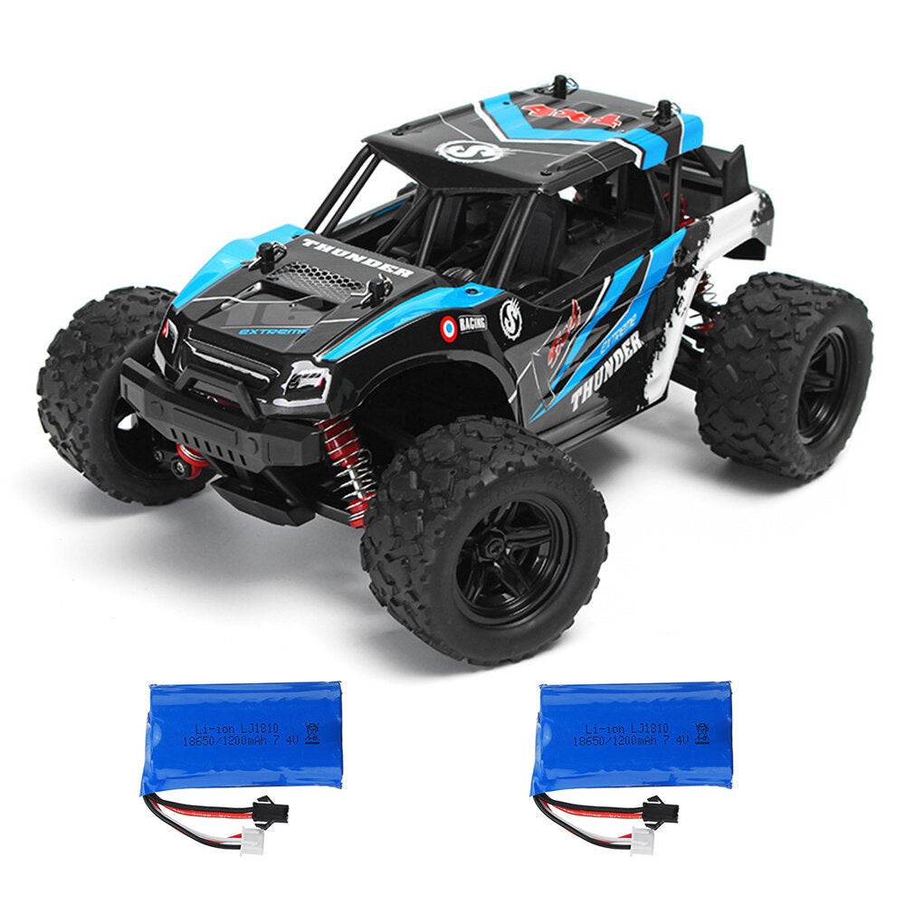 1/18 35km/h 2.4G 4CH 4WD High Speed Climber Crawler RC Car Toys Two Battery