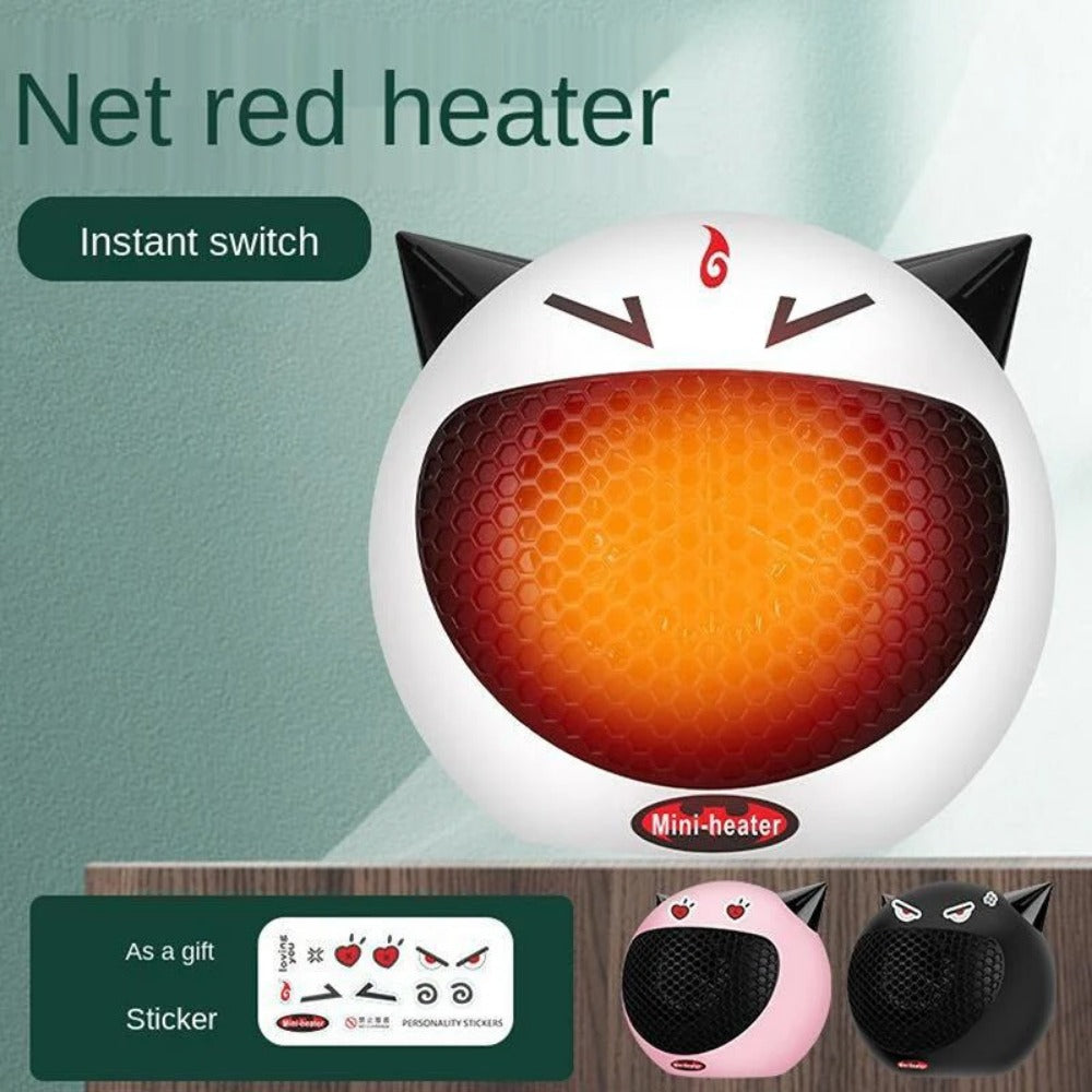 Compact Electric Heater: Quiet, Fast-Heating for Home, Office, Dorm Use