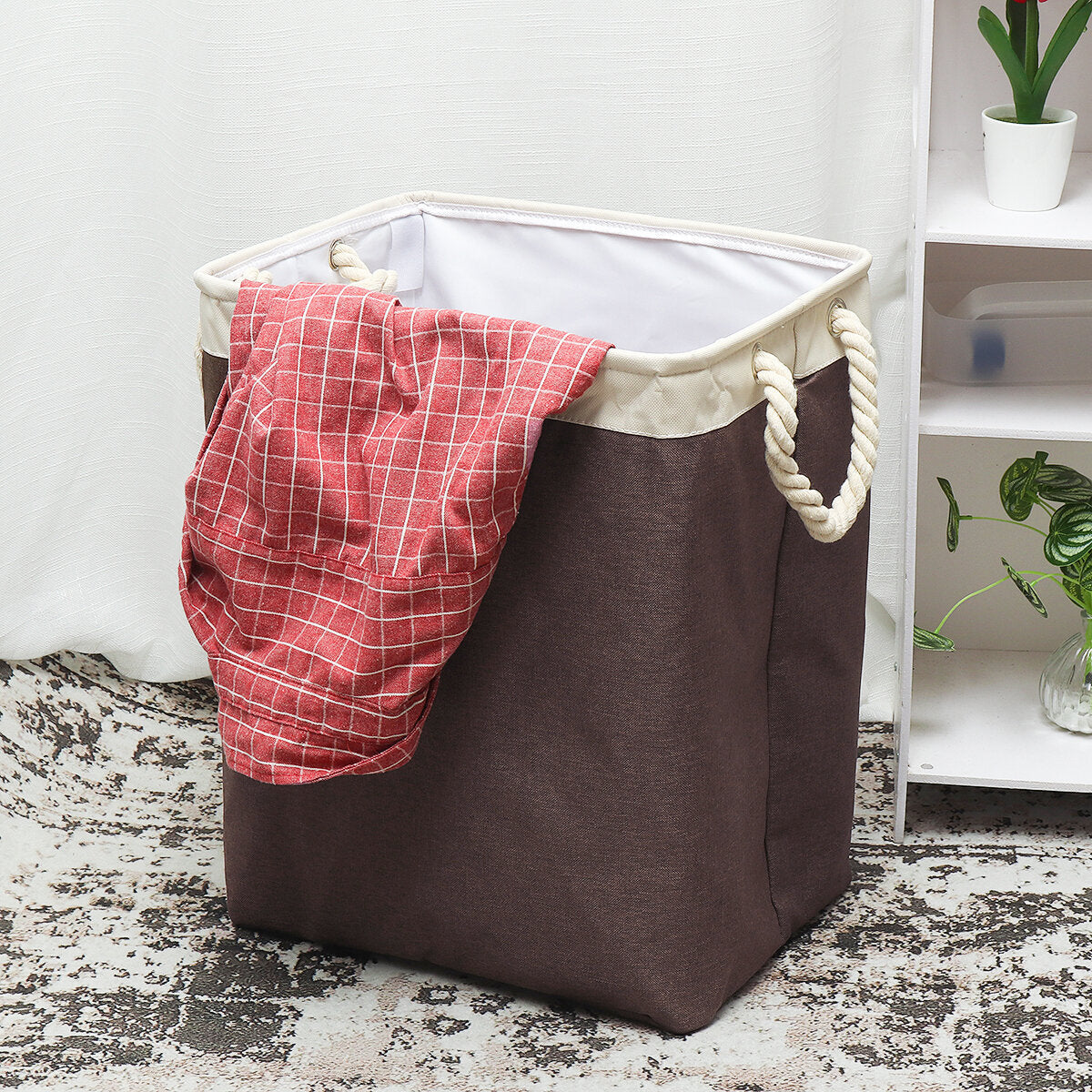 65L EVA Foldable Laundry Bag Large Capacity Waterproof Laundry Hamper Dirty Clothes Storage Basket