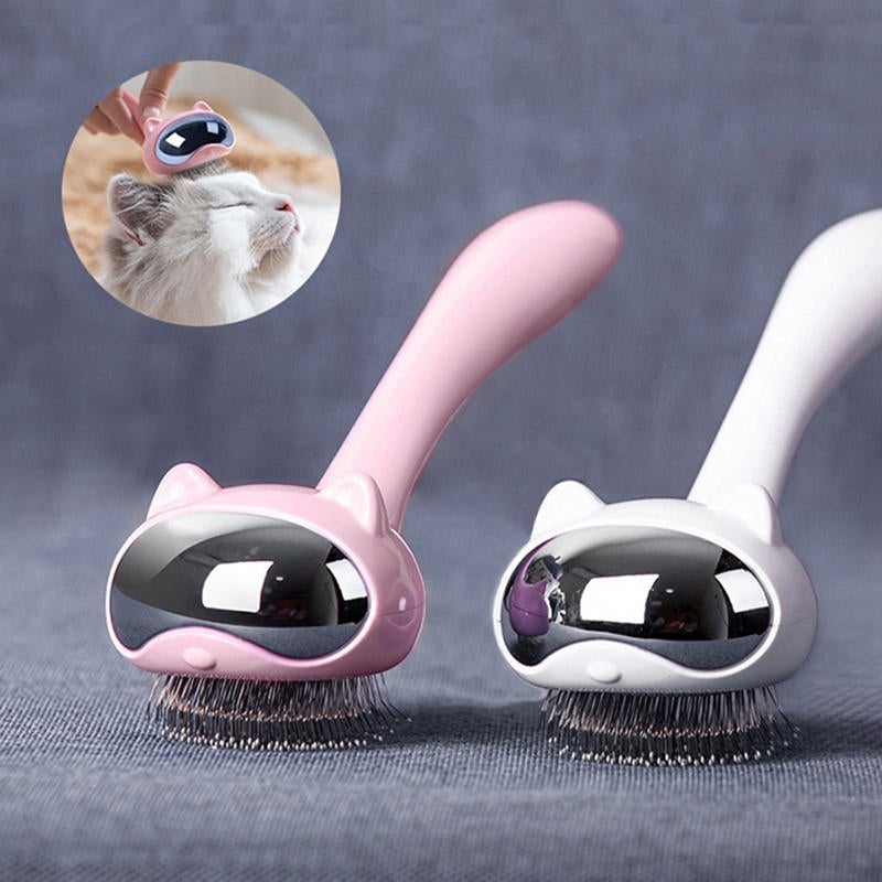 Pet Dog Cat Hair Removal Brush Space Cat Stainless Steel Dog Comb Grooming Tools Hair Shedding Trimmer Comb for Dogs Cats