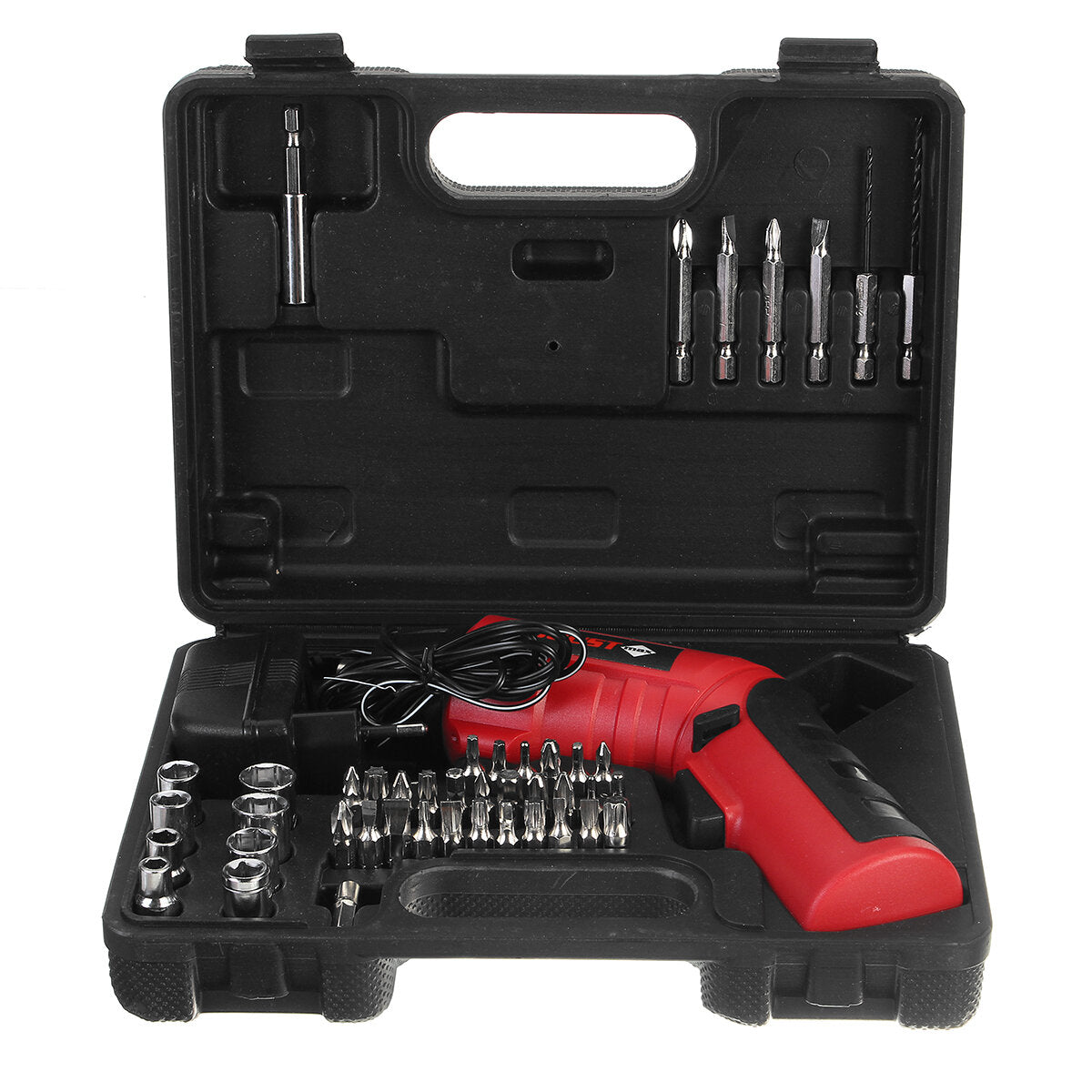 48PCS 4.8V Cordless Electric Screwdriver Rechargeable Power Household DIY Power Tool