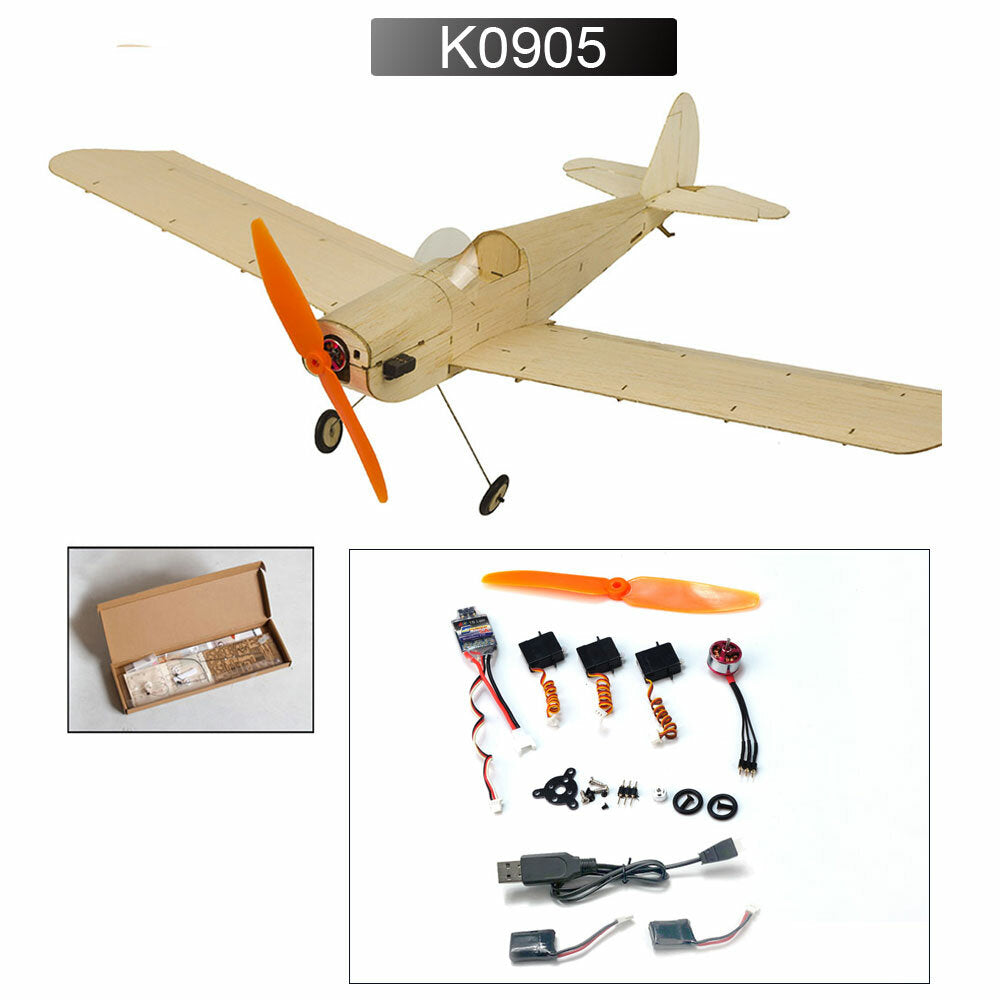 Micro Spacewalker 460mm Wingspan Balsa Wood RC Airplane Kit with Power System