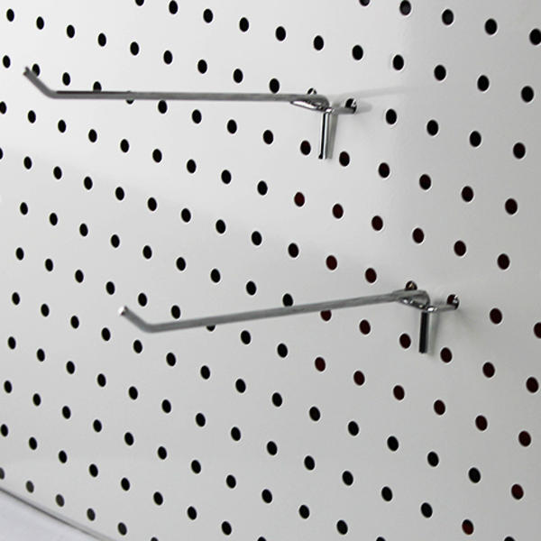 10Pcs Stainless Steel Wall Display Hooks for Coat Shop Slatwall Panel 10 150MM