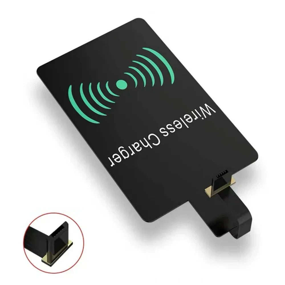 Qi Wireless Charger Receiver Support Type C  MicroUSB Fast Wireless Charging Adapter For iPhone5-7 Android phone Wireless Charge