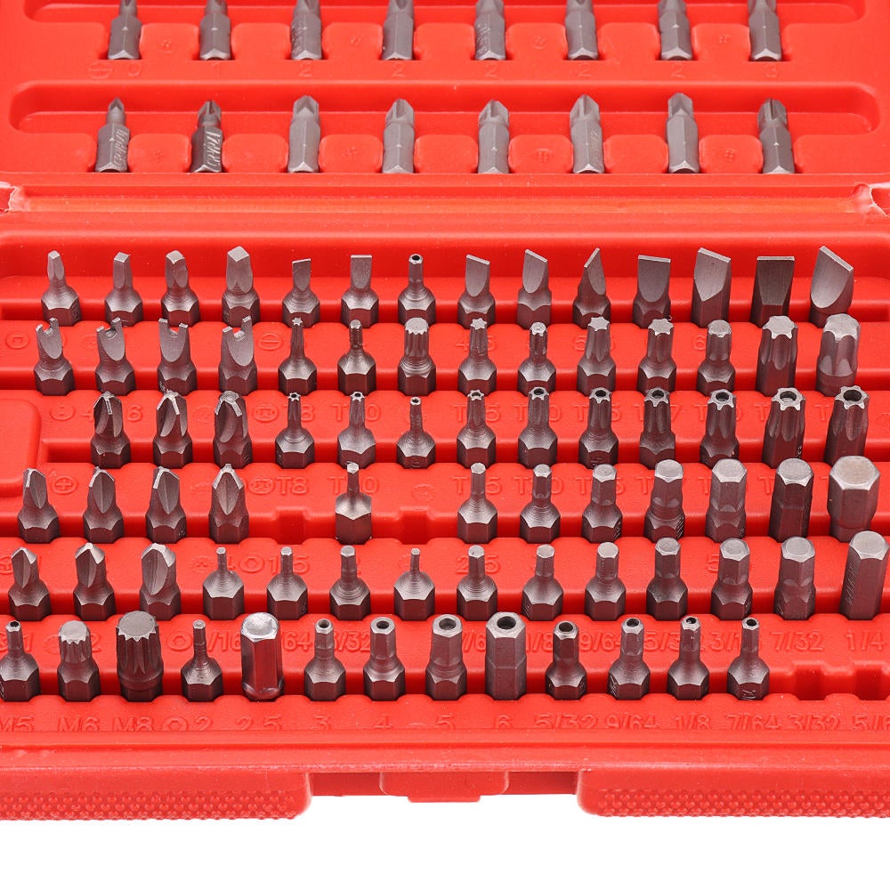 100pcs Screwdriver Bit Set Security Bit Set Chrome Vanadium Steel Assortment Set Square Screw Bits Power Tools