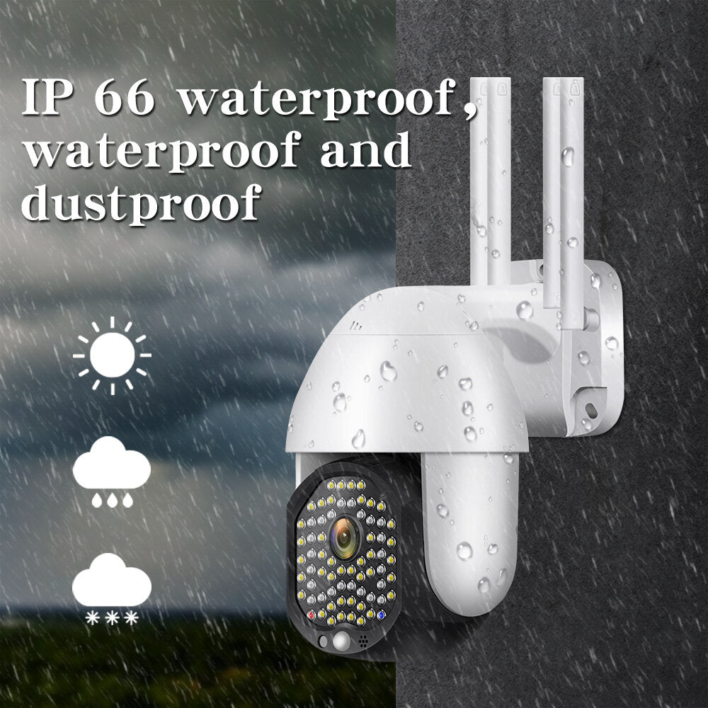68 LED 5X Zoom HD 2MP IP Security Camera WiFi Wireless Two-way Audio Outdoor Waterproof Night Vision ONVIF