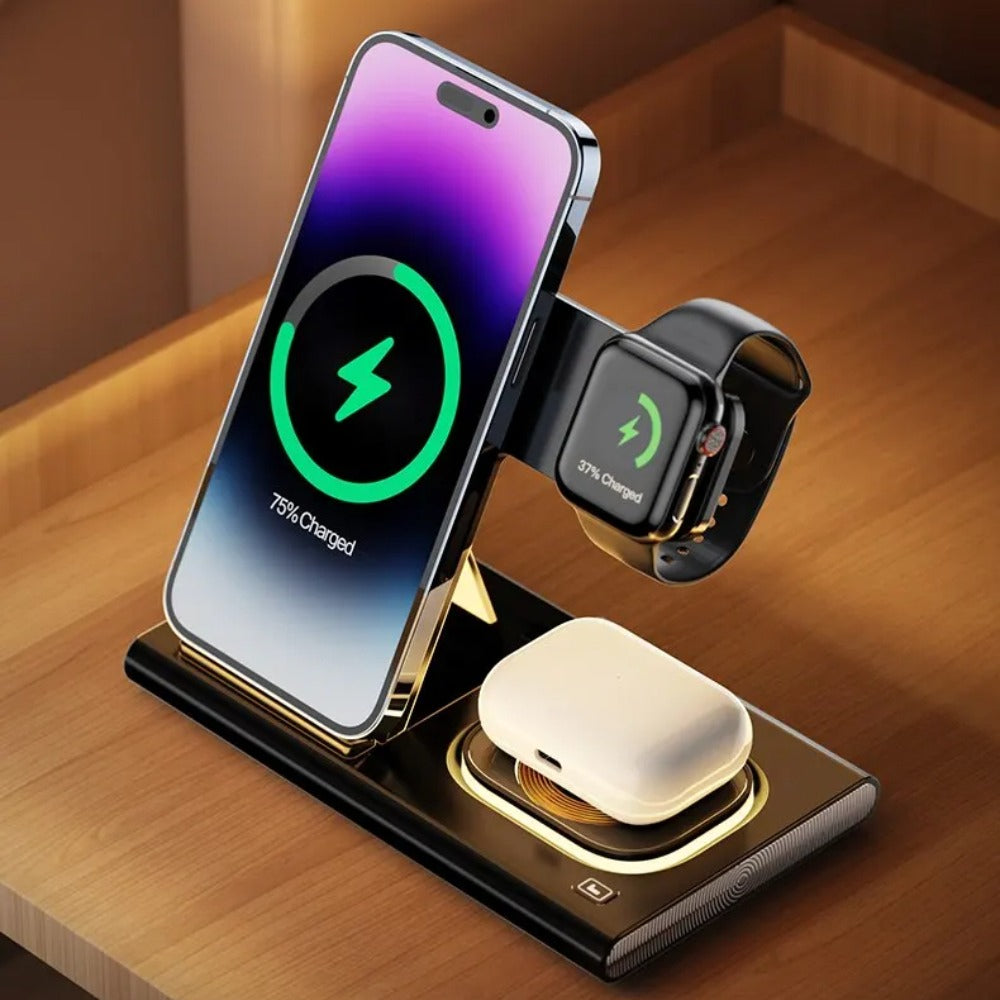 Fast Wireless Charger Pad for iPhone, Samsung, Hui, Xiaomi, AirPods, Smart Watch