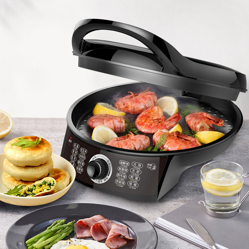 Electric Baking Pan Crepe Maker 1200W Knob Control Three Gears Firepower from Ecological Chain