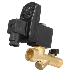 1/2" Automatic Electronic Drain Valve Electromagnetic Timed Air Compressed Electrotim Solenoid Valve