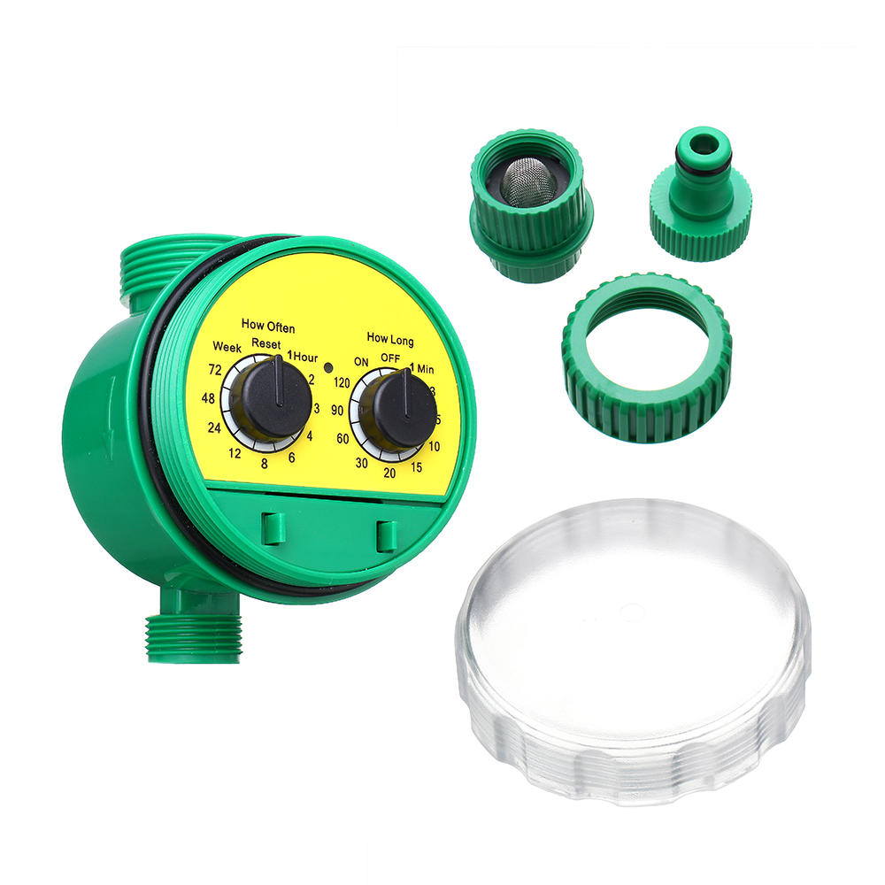 Garden Irrigation Timer Two Dial Electronic Water Controller Home Plant Flower Automatic Timing Tool Waterproof