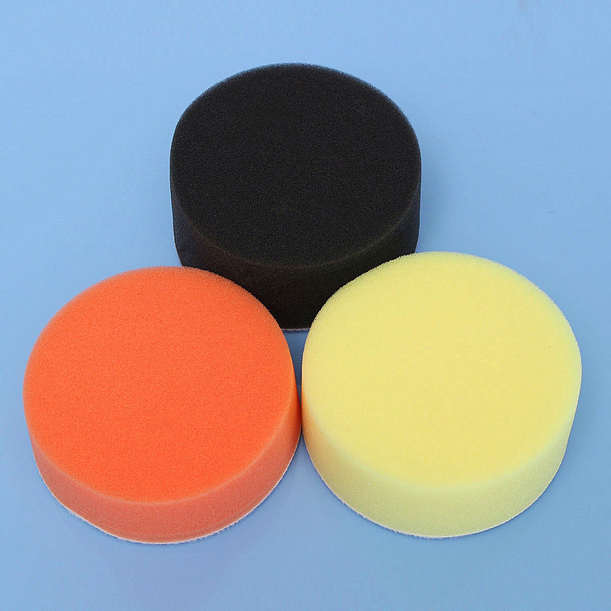 3pc 3 Inch Round Polishing Pads Waxing Foam Sponge Cleaning Polishing Pad