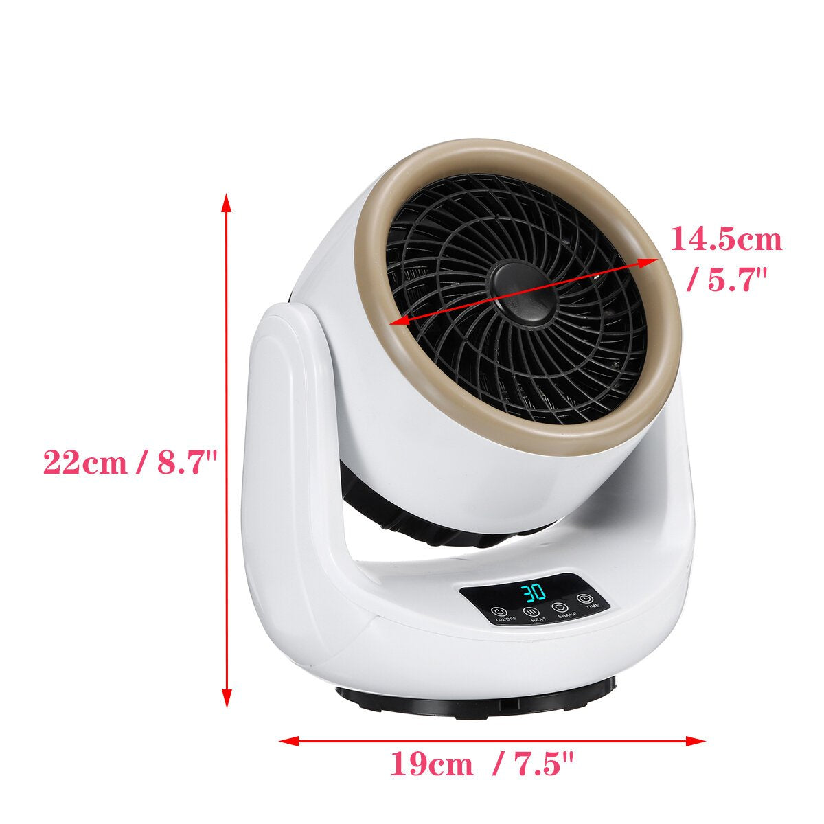 1500W Portable Electric Heater, 3-Mode Hot & Cold Fan for Home, Office, Dorm